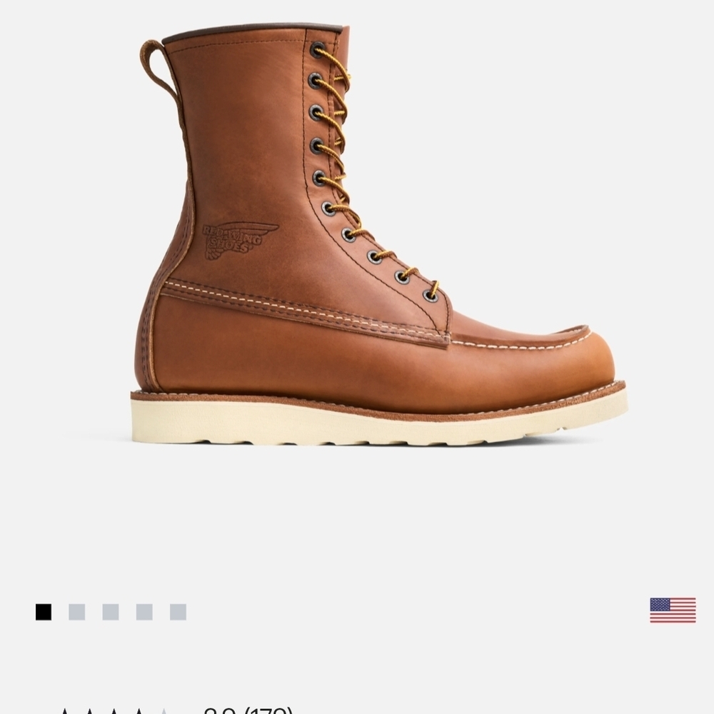 Red Wing Men's Brown Leather Boots